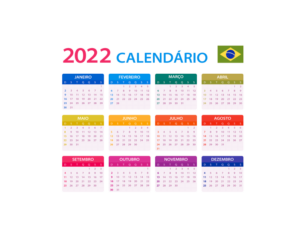 Checando o calendário de 2022 para fazer o planejamento financeiro do ano