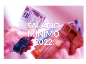 Contando o dinheiro recebido do salário mínimo e os reajustes do ano de 2022